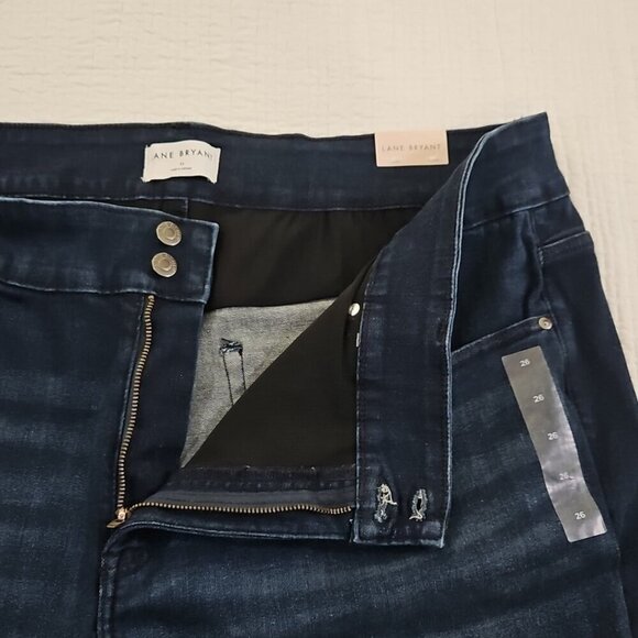 Lane Bryant Mid Rise Flare Stretch Blue Jeans Women's Plus Size 26 NWT MSRP $89 - Picture 7 of 16